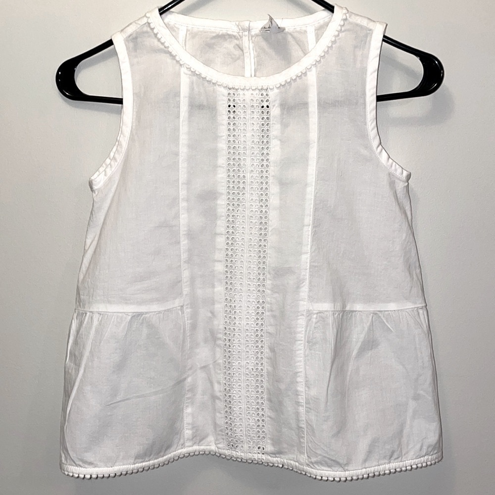 Crewcuts white embroidered top